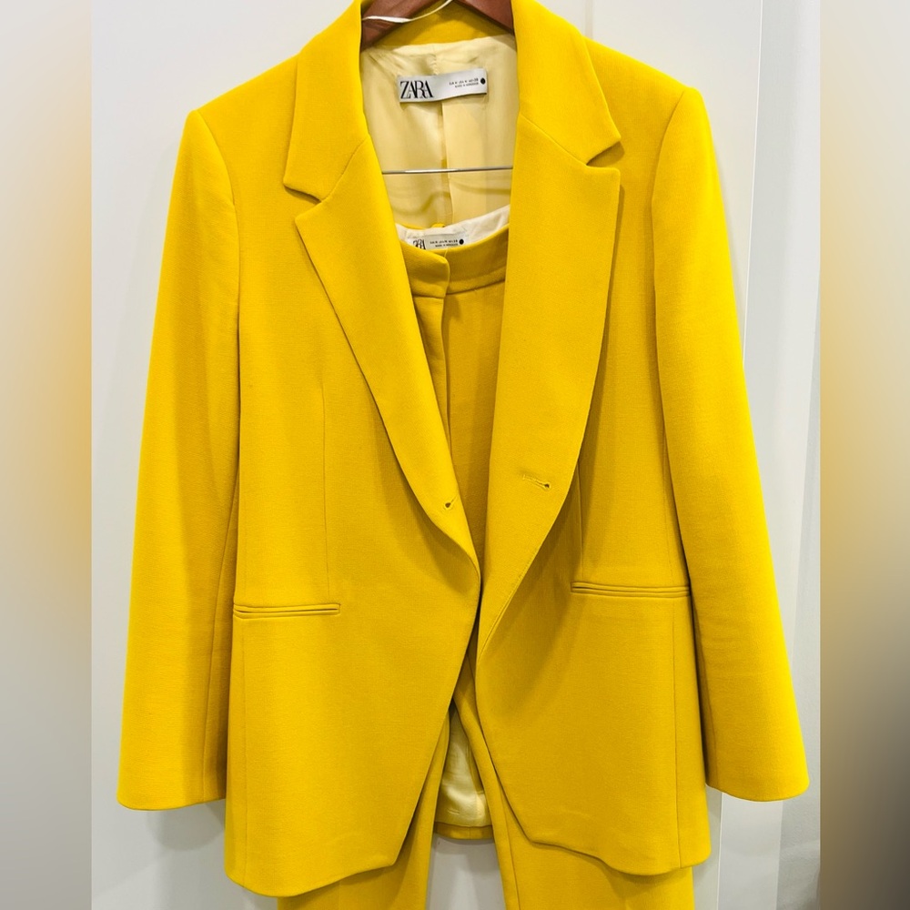 Zara Mustard Yellow Suit
